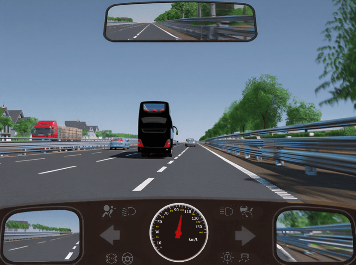 Trafiksituation: Du vil gerne ind på motorvejen og køre på kombineret til- og frakørselsbanen. D…