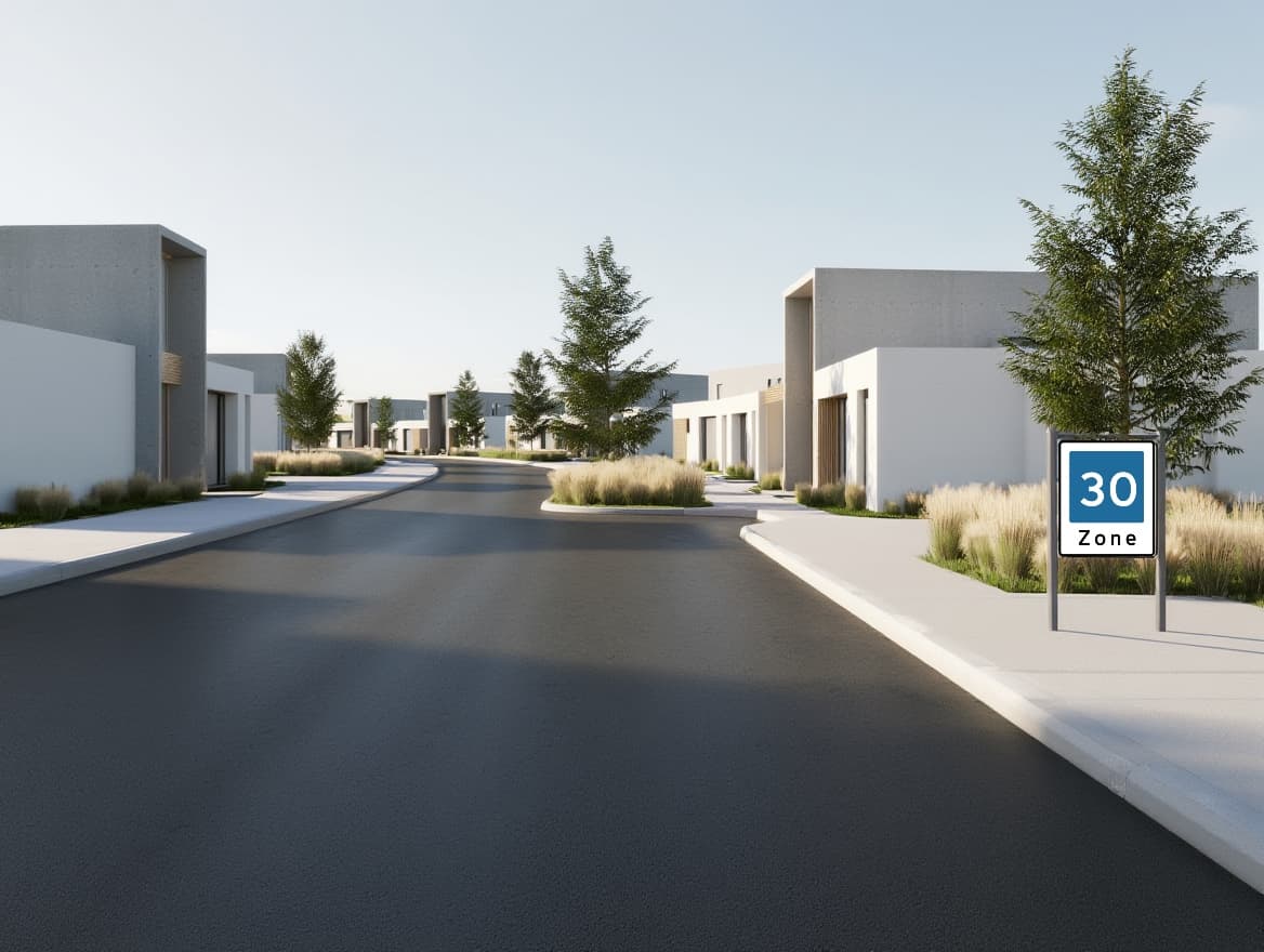 Trafiksituation: Du vil fortsætte ligeud ad vejen. Hvad skal du være særligt opmærksom på her?