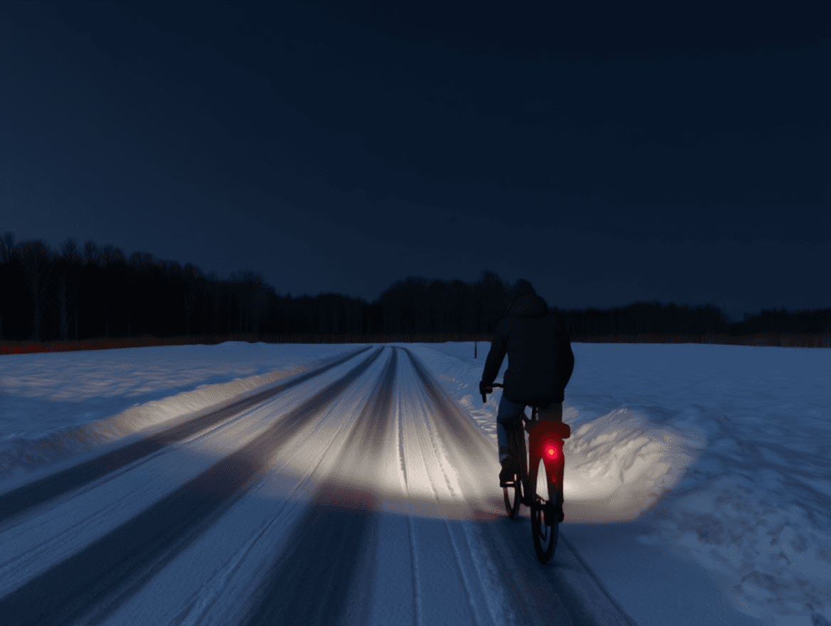 Trafiksituation: Du kører ca. 40 km/t med fjernlyset tændt og er ved at indhente cyklisten. Der…